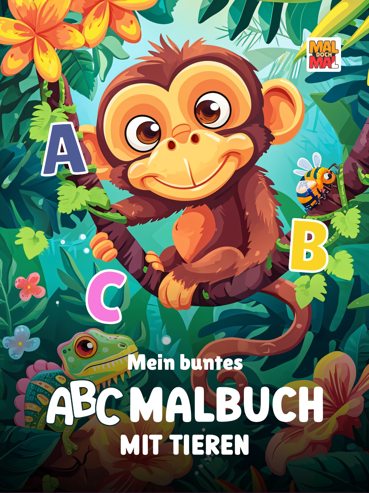 Cover ABC Malbuch Tiere